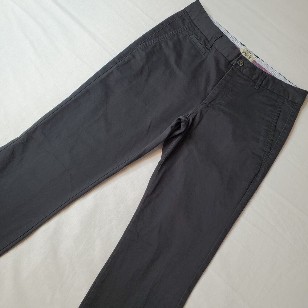 Perk Men's Size 31X32 Feel Good Chinos Pants Slim Fit Stretch Black